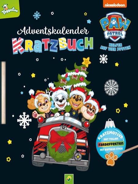 Bild zu PAW Patrol Adventskalender Kratzbuch