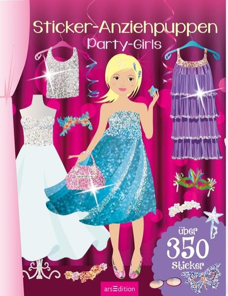 Bild zu Sticker-Anziehpuppen - Party-Girls