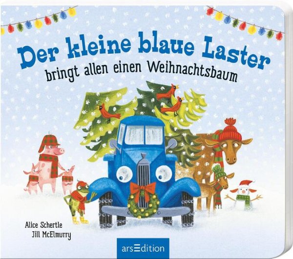 Bild zu Der kleine blaue Laster bringt allen einen Weihnachtsbaum