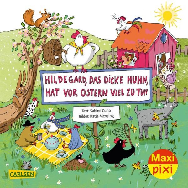 Bild zu Maxi Pixi 346: VE 5: Hildegard das dicke Huhn, hat vor Ostern viel zu tun (5x1 Exemplar)