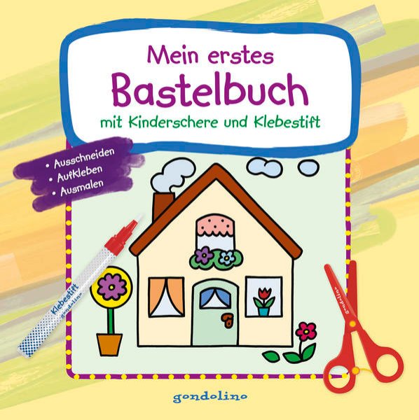 Bild zu Mein erstes Bastelbuch mit Kinderschere und Klebestift (Haus)