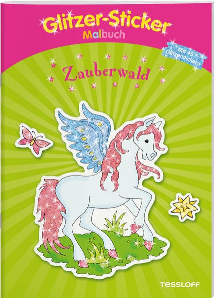 Bild zu Glitzer-Sticker Malbuch Zauberwald