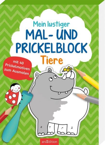 Bild zu Mein lustiger Mal- und Prickelblock - Tiere