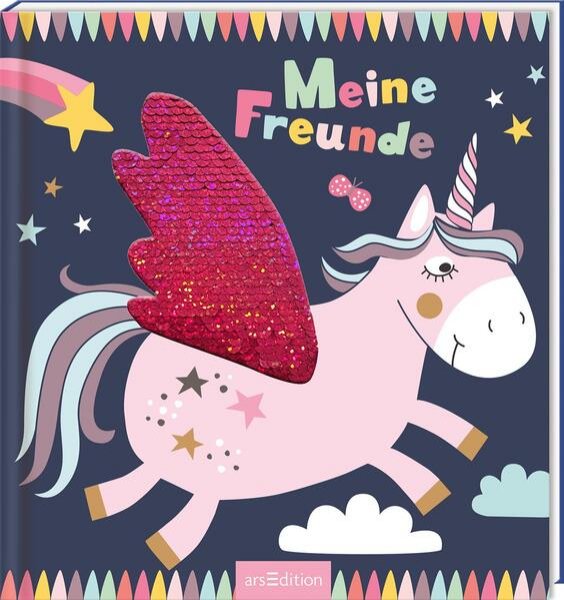 Bild zu Meine Freunde - Einhorn (mit Wendepailletten)