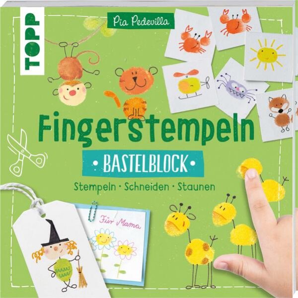 Bild zu Fingerstempeln. Bastelblock