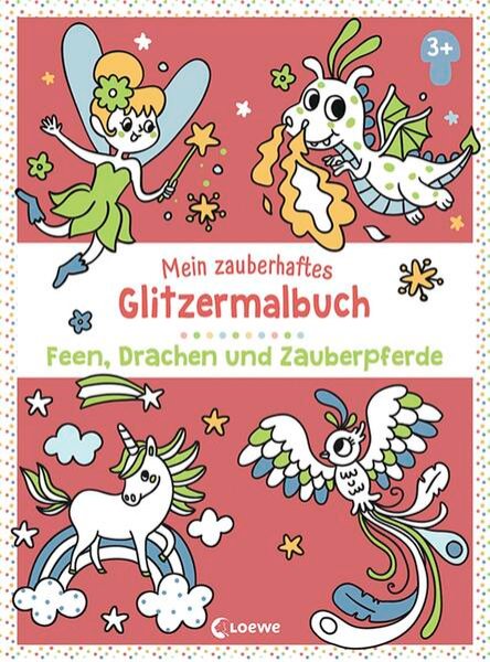 Bild zu Mein zauberhaftes Glitzermalbuch - Feen, Drachen und Zauberpferde