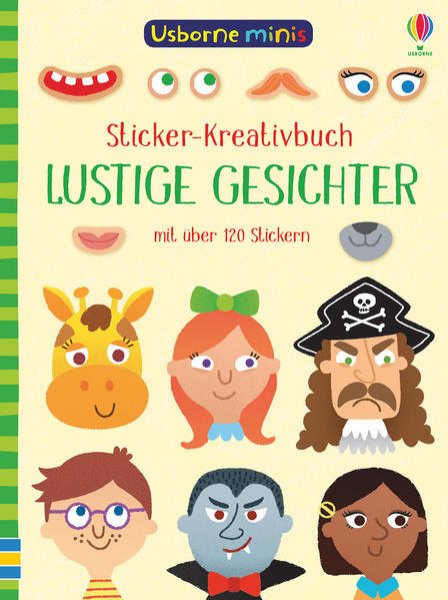 Bild zu Usborne Minis - Sticker-Kreativbuch: Lustige Gesichter