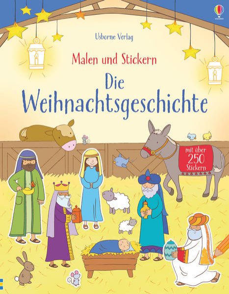 Bild zu Malen und Stickern: Die Weihnachtsgeschichte