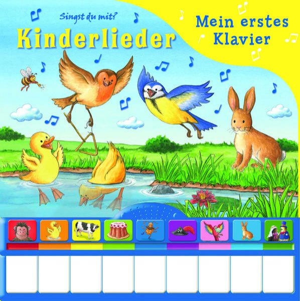 Bild zu Kinderlieder - Mein erstes Klavier - Pappbilderbuch mit Klaviertastatur, 9 Kinderliedern und Vor- und Nachspielfunktion