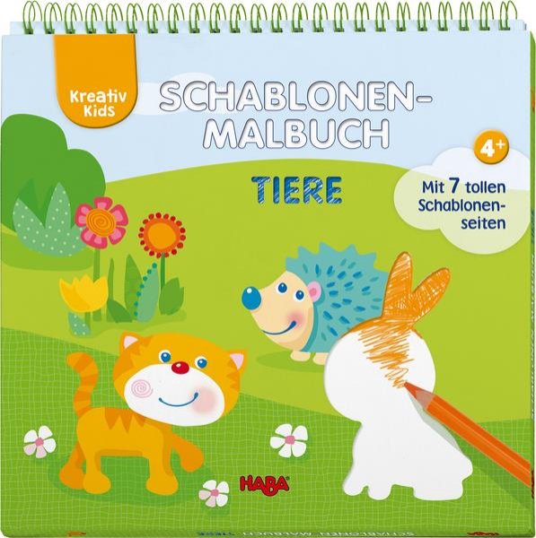 Bild zu Kreativ Kids - Schablonen-Malbuch Tiere