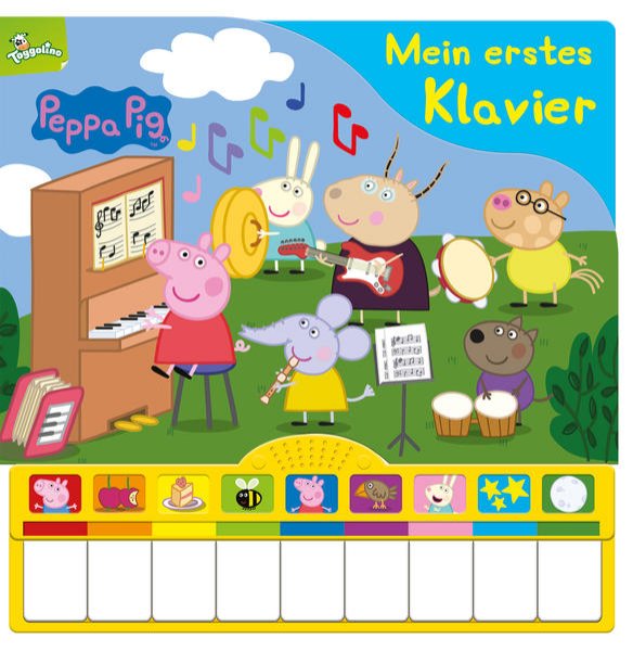 Bild zu Peppa Pig: Mein erstes Klavier - Kinderbuch mit Klaviertastatur, 9 Kinderlieder, Vor- und Nachspielfunktion - Pappbilderbuch ab 3 Jahren