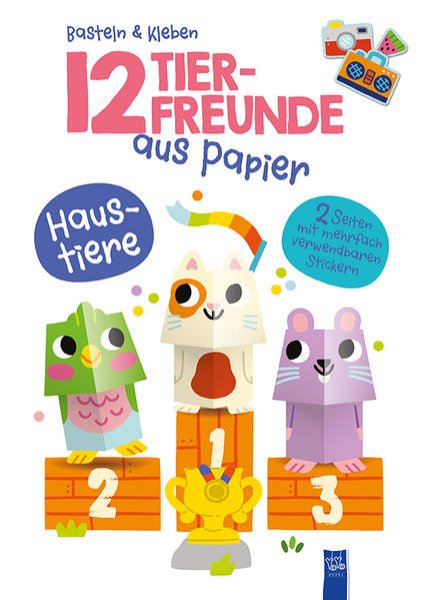 Bild zu 12 Tierfreunde aus Papier - Haustiere