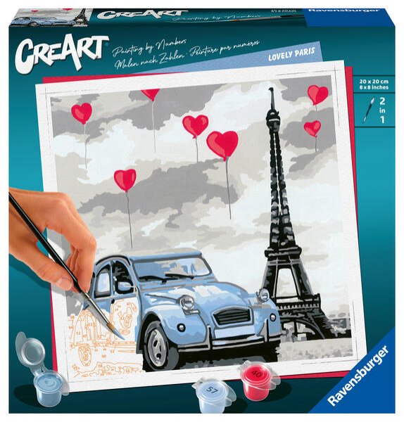 Bild zu Ravensburger CreArt - Malen nach Zahlen 28996 - Liebe in Paris - ab 12 Jahren