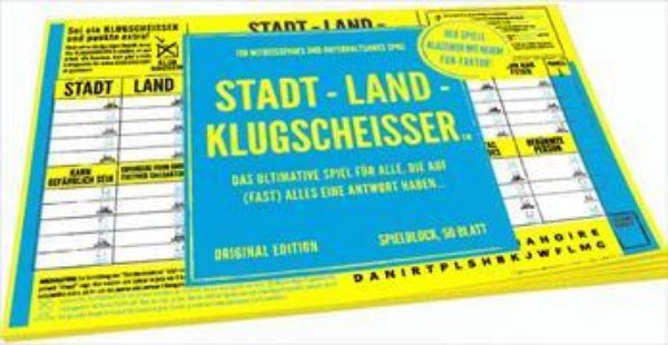 Bild von Stadt-Land-Klugscheisser - Spielblock