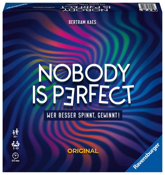 Bild zu Ravensburger 26845 - Nobody is perfect - Kartenspiel für die ganze Familie, Spiele für Erwachsene, Gesellschaftsspiele, Brettspiele für 3-10 Spieler, ab 14 Jahren