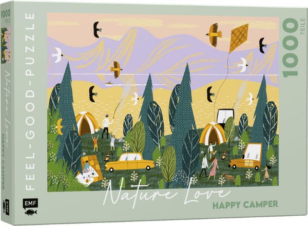 Bild zu Feel-good-Puzzle 1000 Teile - NATURE LOVE: Happy Camper