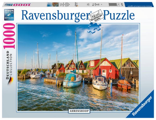 Bild zu Ravensburger Puzzle - Romantische Hafenwelt von Ahrenshoop - Deutschland Collection 1000 Teile