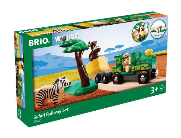 Bild zu 33720 BRIO Safari Bahn Set