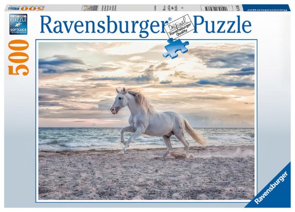 Bild zu Ravensburger Puzzle 16586 - Pferd am Strand - 500 Teile Puzzle für Erwachsene und Kinder ab 10 Jahren, Pferde-Puzzle