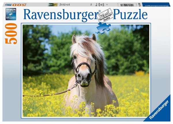 Bild zu Ravensburger Puzzle 15038 - Pferd im Rapsfeld - 500 Teile Puzzle für Erwachsene und Kinder ab 10 Jahren, Pferde-Puzzle