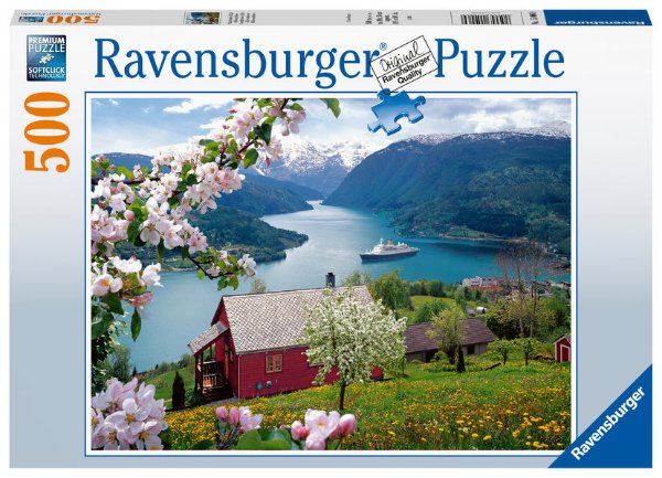 Bild zu Ravensburger Puzzle 15006 - Skandinavische Idylle - 500 Teile Puzzle für Erwachsene und Kinder ab 10 Jahren, Landschaftspuzzle mit Norwegen-Motiv