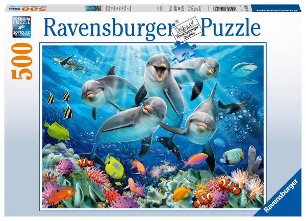 Bild zu Ravensburger Puzzle 14710 - Delphine im Korallenriff - 500 Teile Puzzle für Erwachsene und Kinder ab 10 Jahren