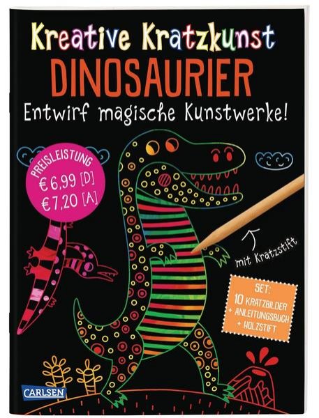 Bild zu Kreative Kratzkunst: Dinosaurier