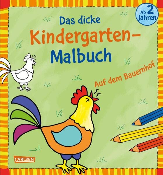 Bild zu Ausmalbilder für Kita-Kinder: Das dicke Kindergarten-Malbuch: Auf dem Bauernhof