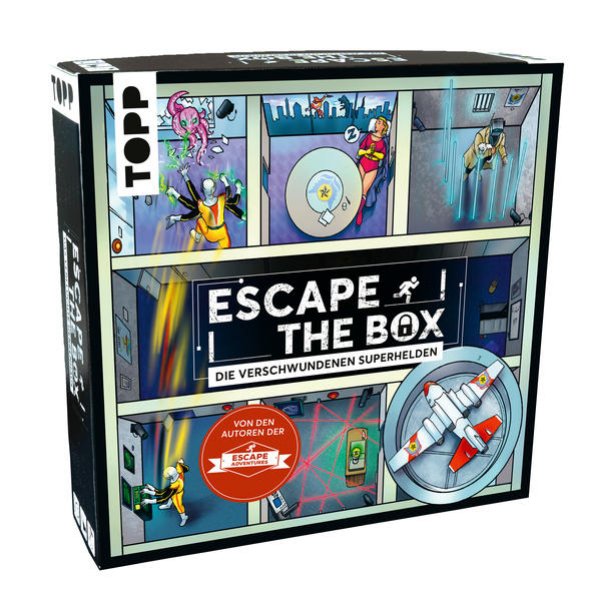 Bild zu TOPP Escape The Box - Die verschwundenen Superhelden: Das ultimative Escape-Room-Erlebnis als Gesellschaftsspiel!