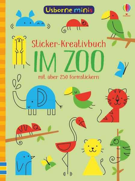 Bild zu Usborne Minis - Sticker-Kreativbuch: Im Zoo