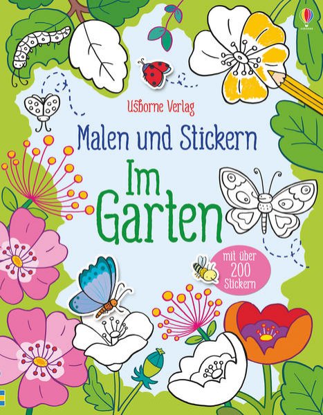 Bild zu Malen und Stickern: Im Garten