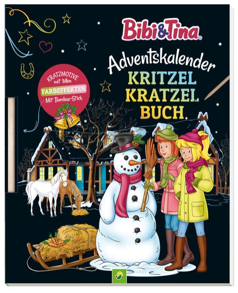 Bild zu Bibi & Tina Adventskalender Kritzel-Kratzel Buch