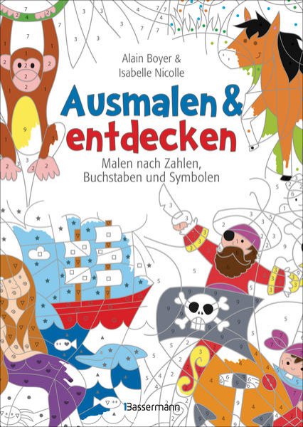 Bild zu Ausmalen und entdecken - Malen nach Zahlen, Buchstaben und Symbolen