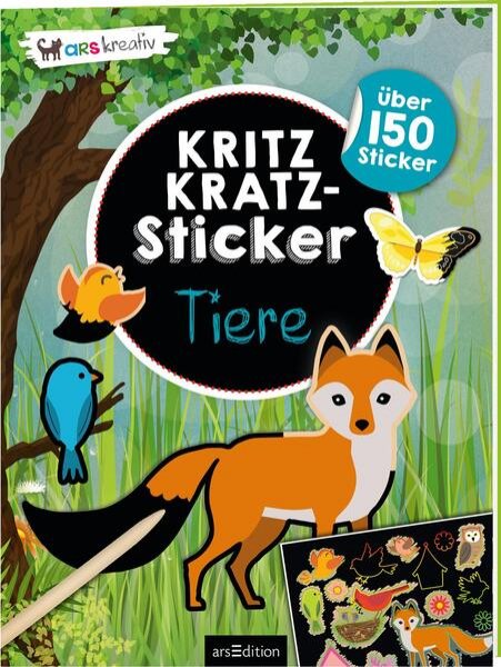 Bild zu Kritzkratz-Sticker - Tiere