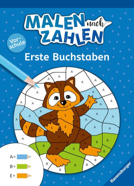 Bild zu Malen nach Zahlen, Vorschule: Erste Buchstaben