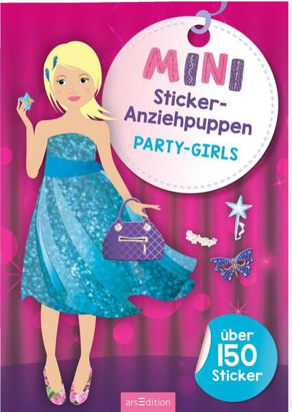 Bild zu Mini-Sticker-Anziehpuppen - Party-Girls