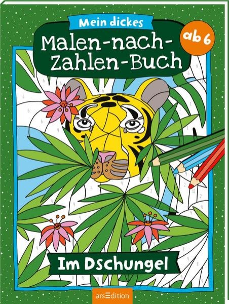 Bild zu Mein dickes Malen-nach-Zahlen-Buch - Im Dschungel