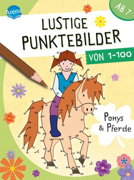 Bild zu Lustige Punktebilder von 1 bis 100. Ponys und Pferde