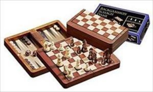 Bild von Schach-Backgammon-Dame-Set, magnetisch