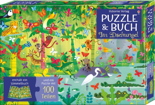 Bild zu Puzzle & Buch: Im Dschungel