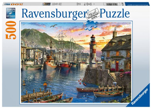 Bild zu Ravensburger Puzzle 15045 - Morgens am Hafen - 500 Teile Puzzle für Erwachsene und Kinder ab 10 Jahren