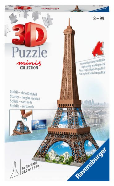 Bild zu Ravensburger 3D Puzzle 12536 - Mini Eiffelturm - Miniaturversion des berühmten Wahrzeichens aus Paris zum Puzzeln in 3D - ab 8 Jahren