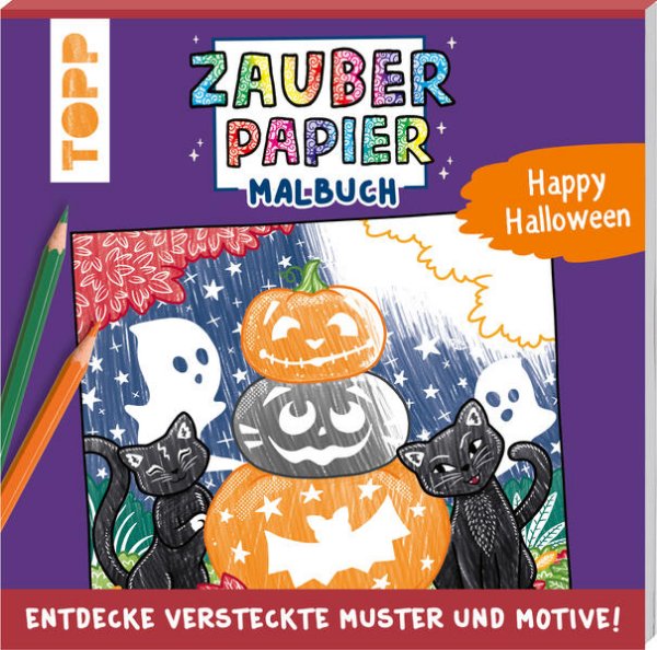 Bild zu Zauberpapier Malbuch Happy Halloween