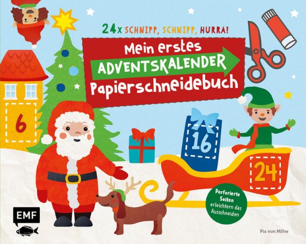 Bild zu 24 x Schnipp, schnipp, hurra! Mein erstes Adventskalender-Papierschneidebuch