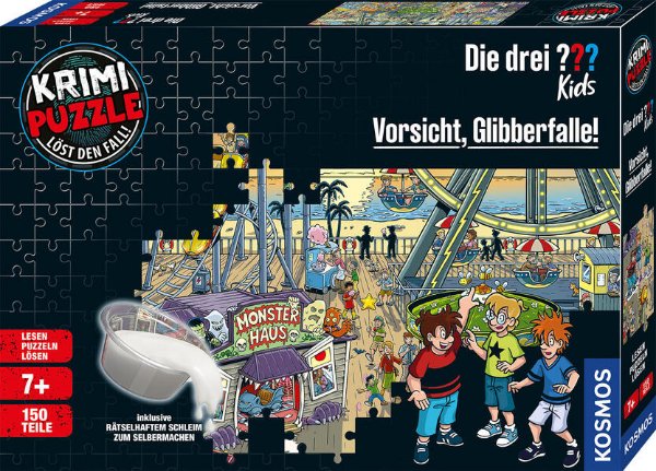 Bild zu Krimi-Puzzle: Die drei ??? Kids - Vorsicht, Glibberfalle!