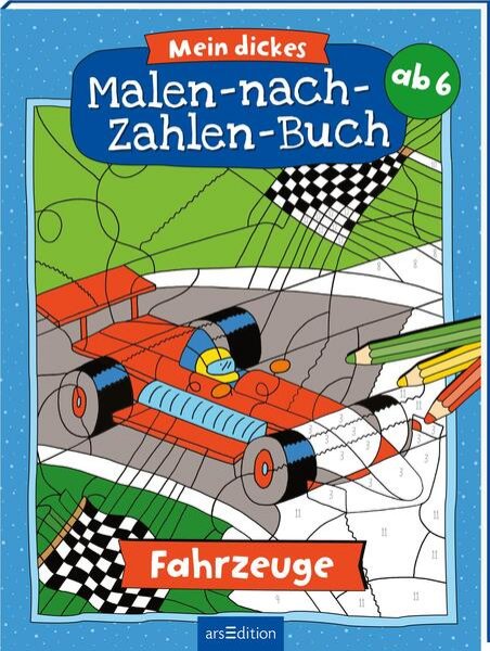 Bild zu Malen nach Zahlen : Mein dickes Malen-nach-Zahlen-Buch - Fahrzeuge