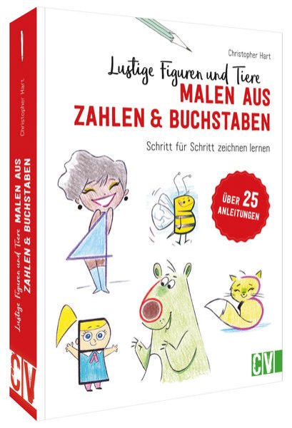 Bild zu Lustige Figuren und Tiere malen aus Zahlen & Buchstaben