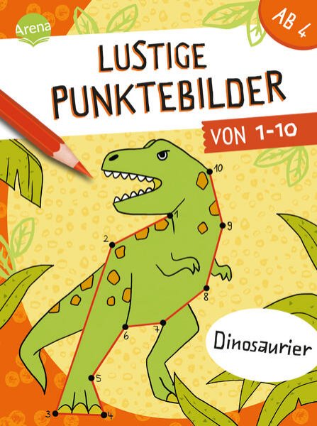 Bild zu Lustige Punktebilder von 1-10. Dinosaurier