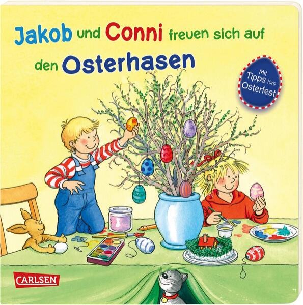 Bild zu Jakob und Conni freuen sich auf den Osterhasen