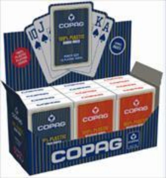 Bild von AGM Display COPAG POKER PVC, Jumbo Face Mixed rot/blau